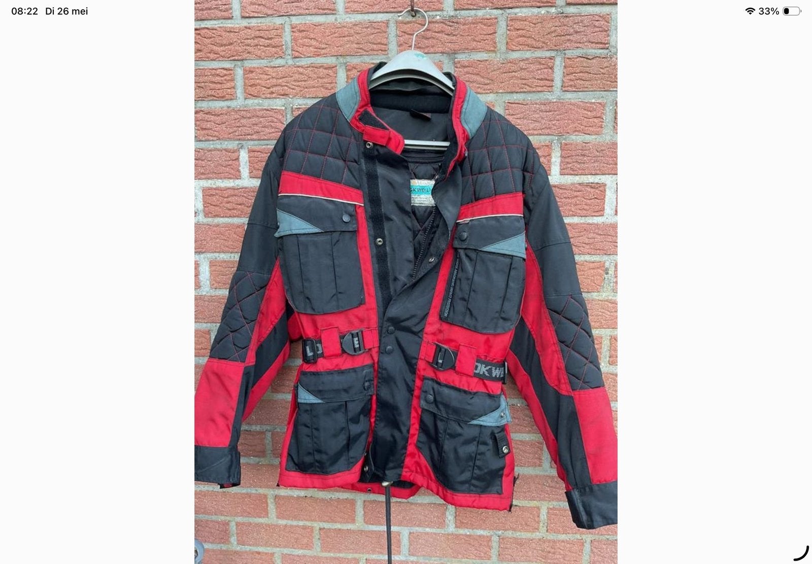 Motovest Lookwell Maat 52, Motoren, Kleding | Motorkleding, Ophalen of Verzenden, Tweedehands, Jas | textiel