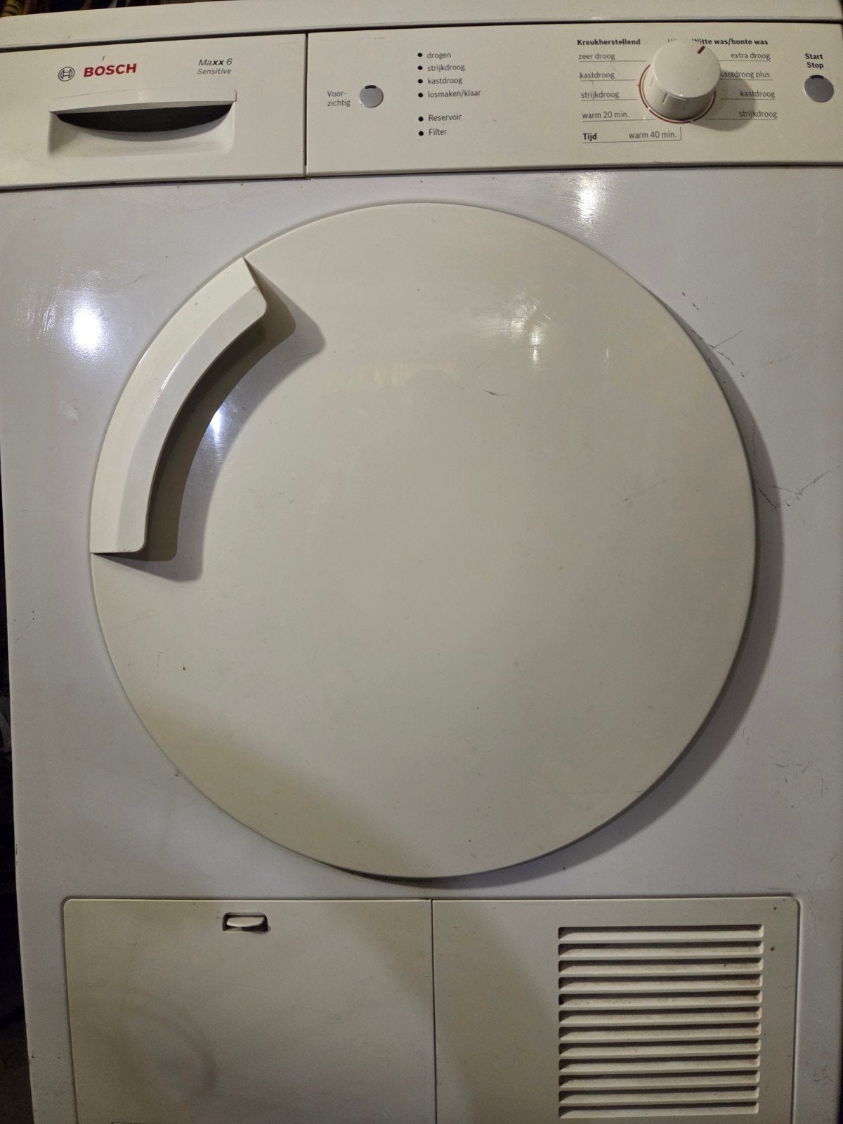Bosch wasdroger, 6 tot 8 kg, Ophalen, Gebruikt, Condens
