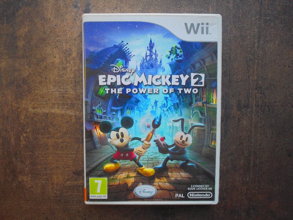 Disney Epic Mickey 2 The Power Of Two voor Wii (zie foto's), Games en Spelcomputers, Avontuur en Actie, Gebruikt, 1 speler, Ophalen of Verzenden