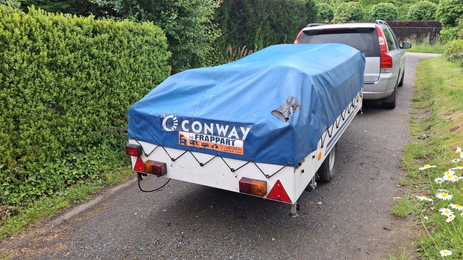 Caravane pliante Conway 4 couchettes avec auvent, Caravanes & Camping, Auvents, Enlèvement