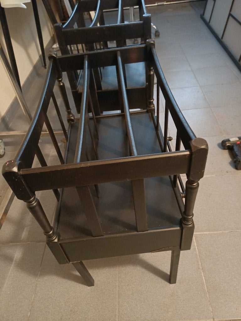 platen rekken, Ophalen, Zo goed als nieuw, Hout