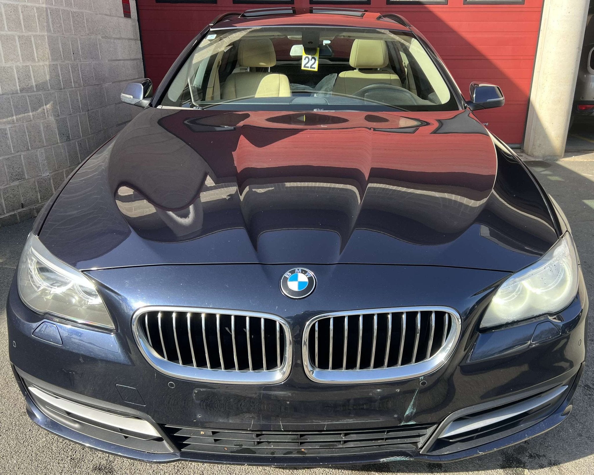 BMW 5 Serie 518 Touring dA + NAVI + BOITE AUTO + CUIR, Autos, Entreprise, 136 ch, 5 portes, Automatique
