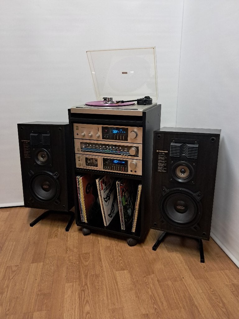 Pioneer Blue-Line Vintage stereo-set from the 80's, Audio, Tv en Foto, Stereoketens, Ophalen, Cassettedeck, Pioneer, Losse componenten