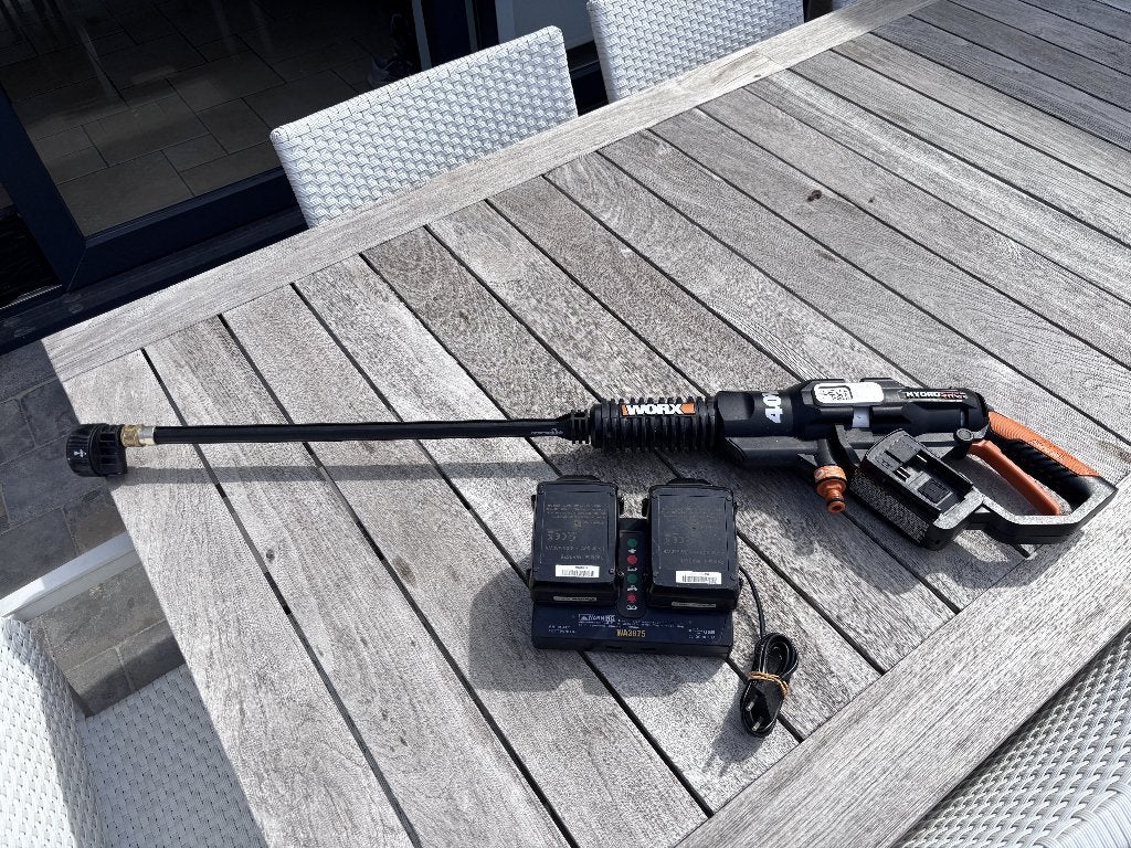 Worx Hydroshot hogedruk reiniger, Gebruikt, Worx, Accu, Ophalen of Verzenden