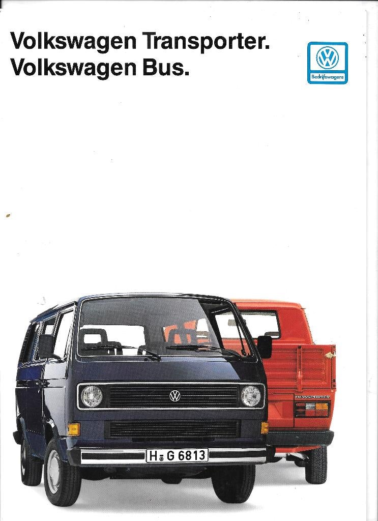 VOLKSWAGEN TRANSPORTER, Boeken, Auto's | Folders en Tijdschriften, Ophalen of Verzenden, Zo goed als nieuw, Volkswagen