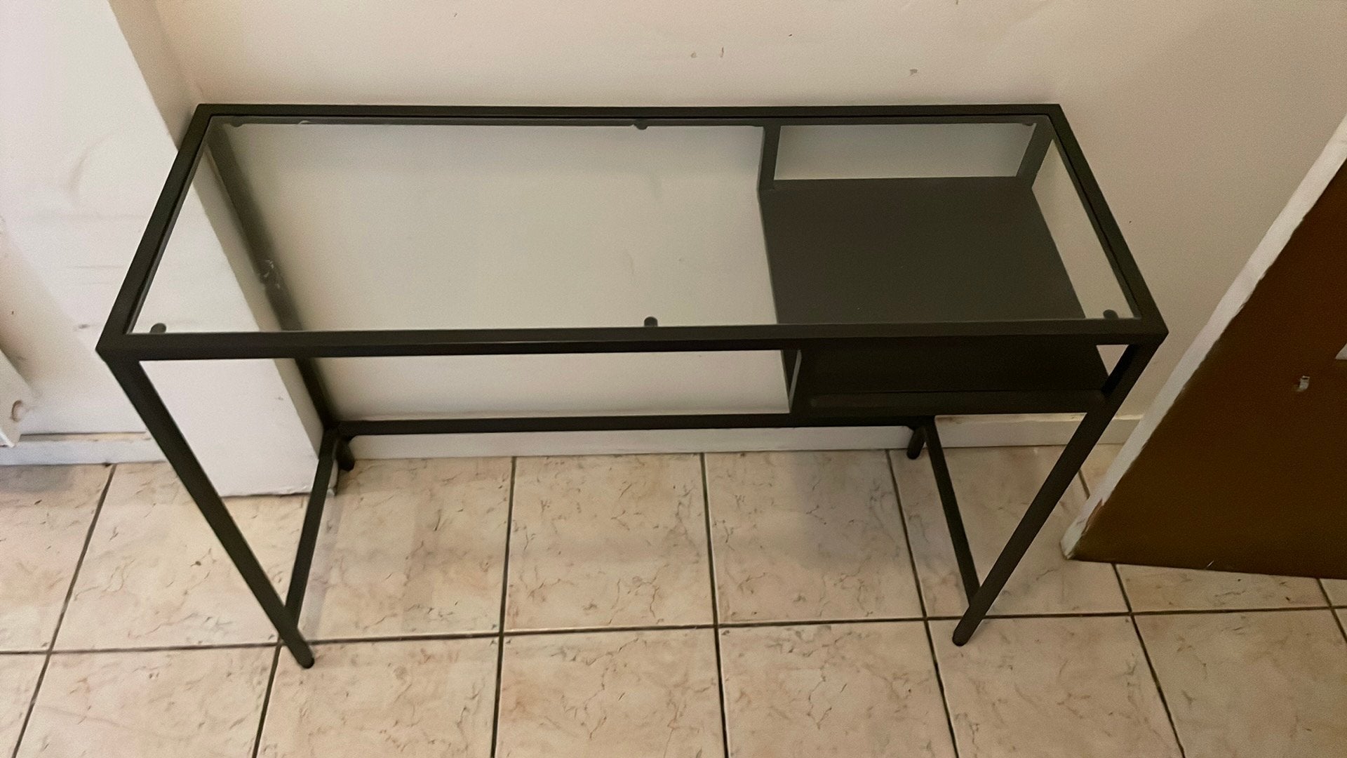 2 tables en verre, Maison & Meubles, 25 à 50 cm, 50 à 100 cm, Enlèvement, Utilisé