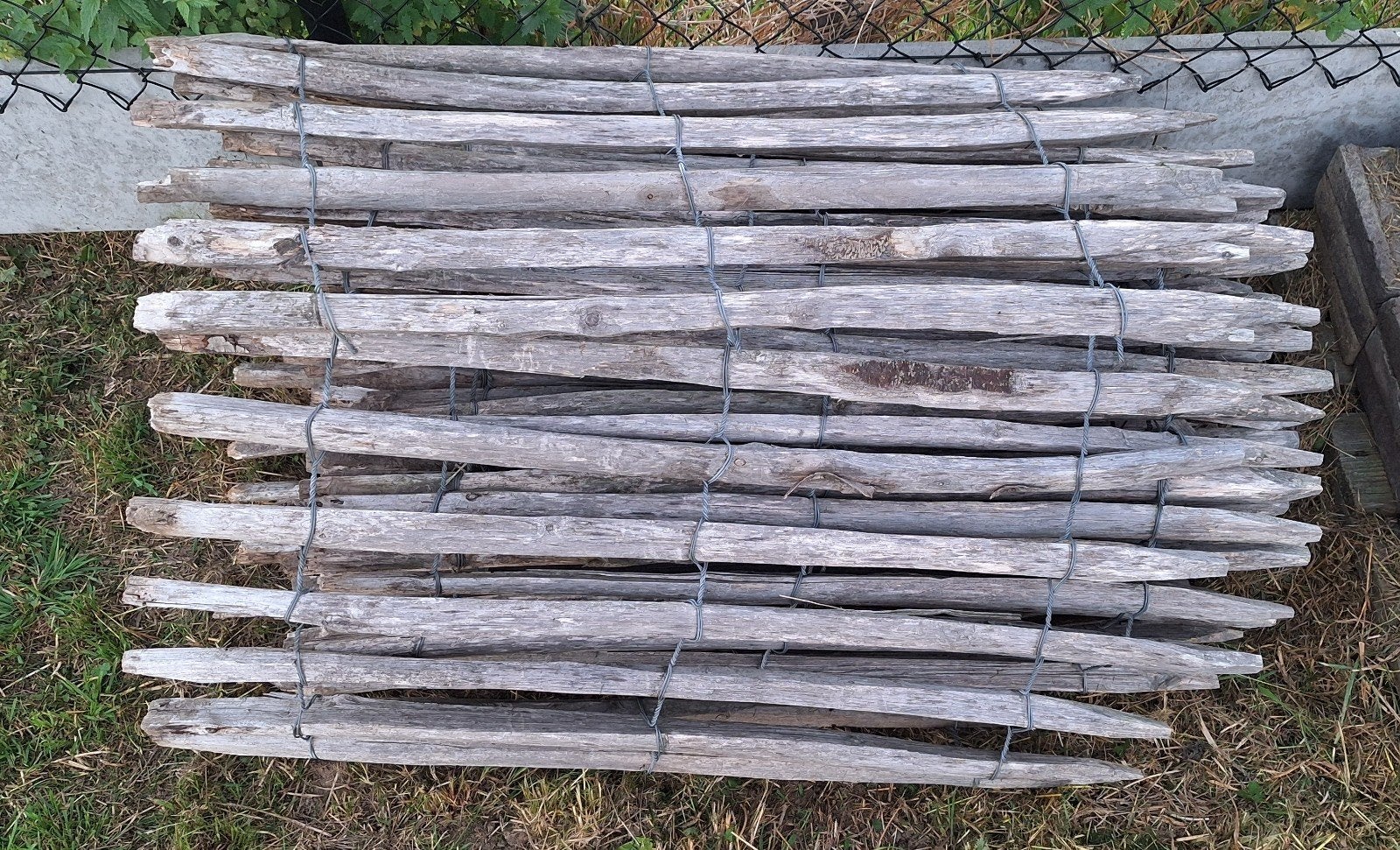 Tuinhek kastanje hout 10m, Jardin & Terrasse, Enlèvement, Bois, Porte du jardin