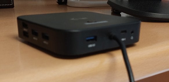 Dockingstation I-tec met 2 x Philips monitoren, Ophalen, I-Tec, Docking station, Gebruikt