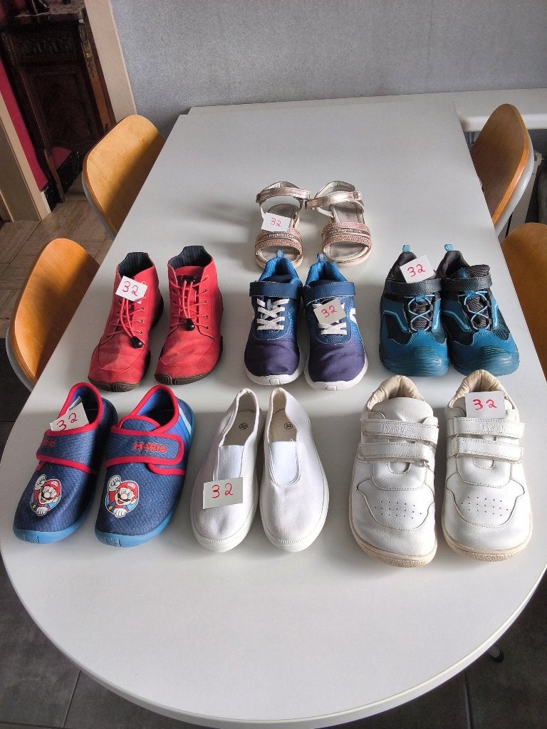 Chaussures enfants Pt. 32 /baskets/baby/barefoot/pantoufles, Garçon ou Fille, Enlèvement ou Envoi, Utilisé, Chaussures