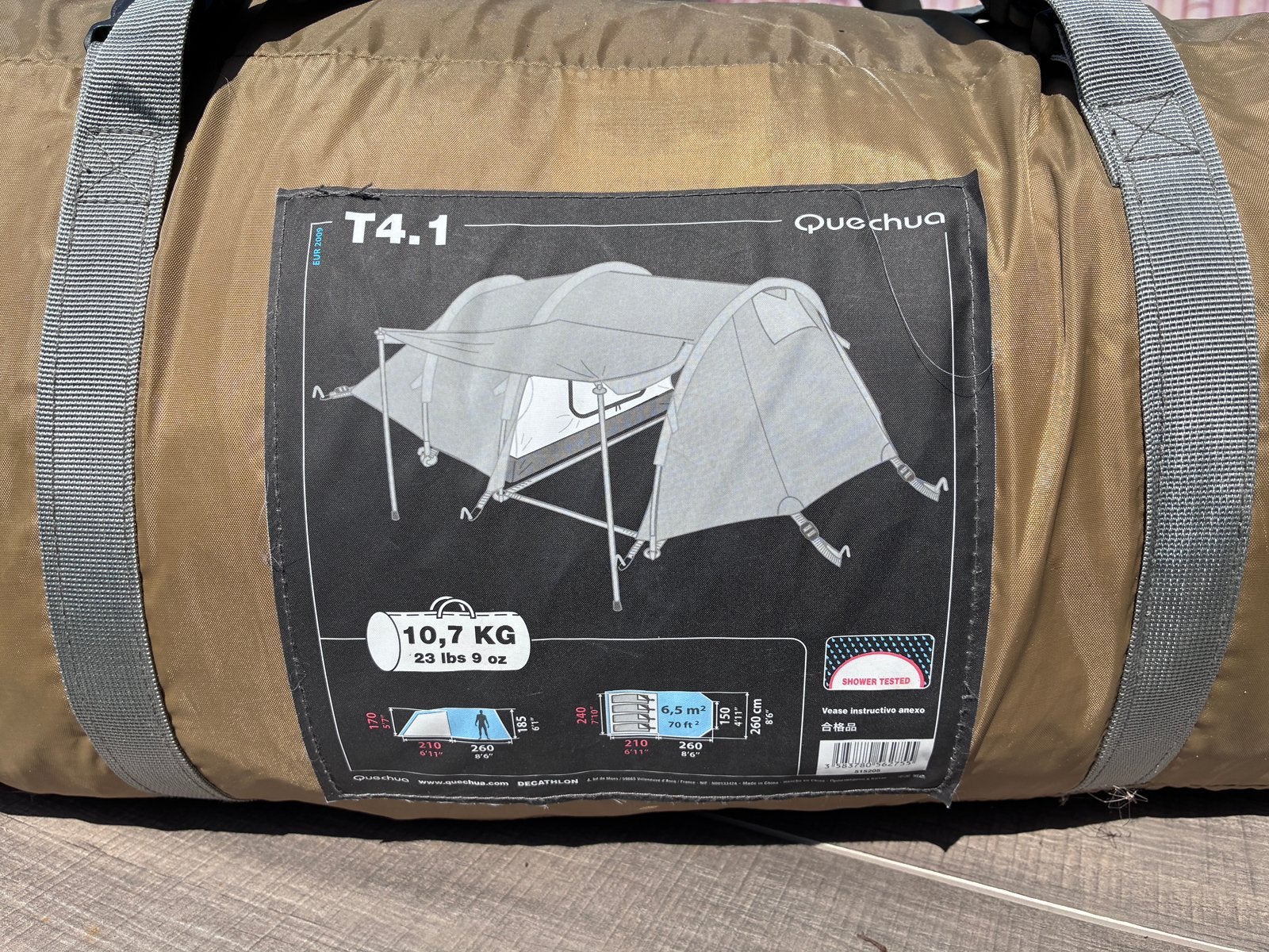 Tent voor 4 personen, Caravans en Kamperen, Ophalen, Nieuw, Tot en met 4