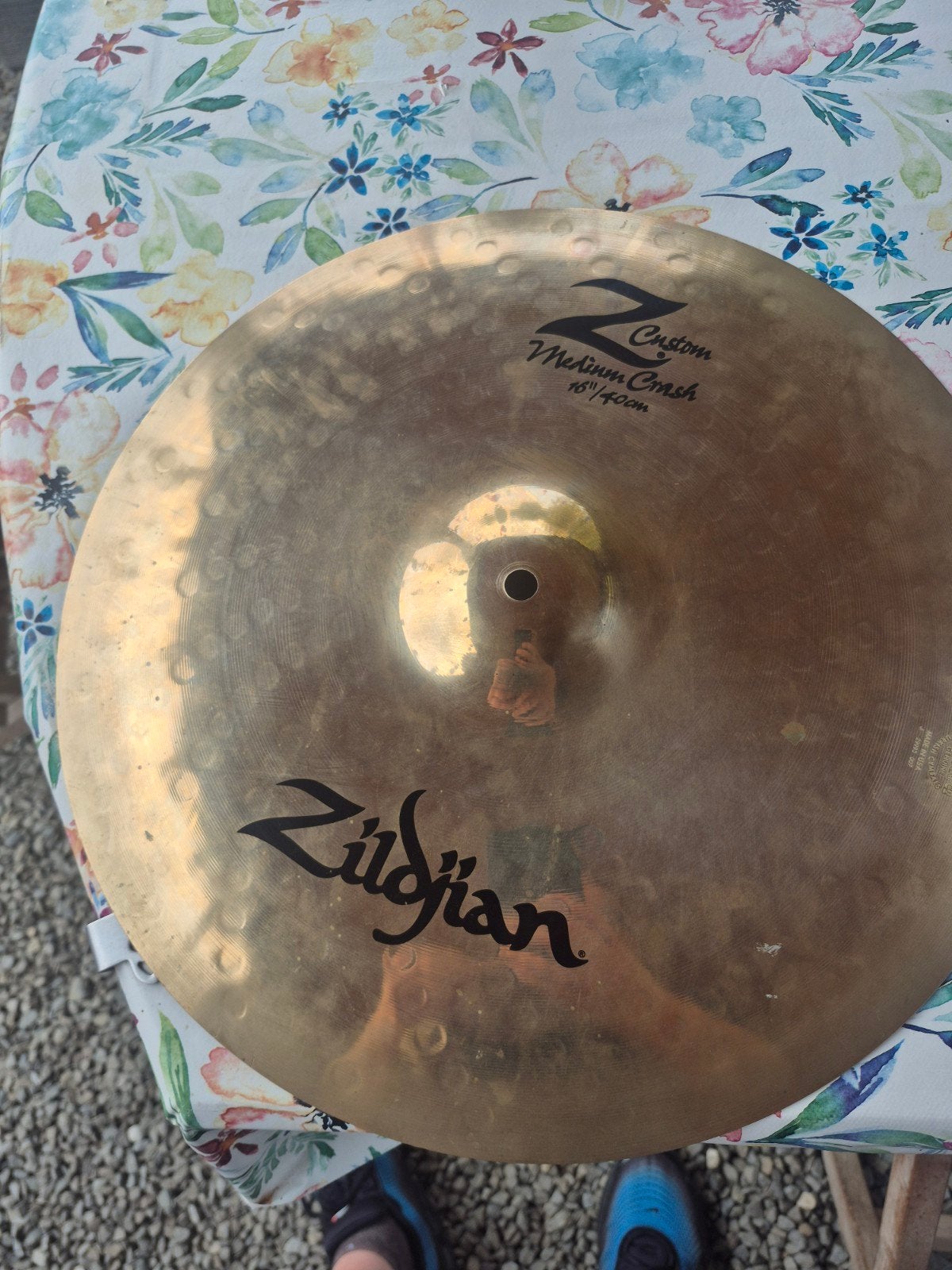 Cymbale Zildjian Z Custom Médium Crash 16" très bon état, Ophalen of Verzenden, Pearl