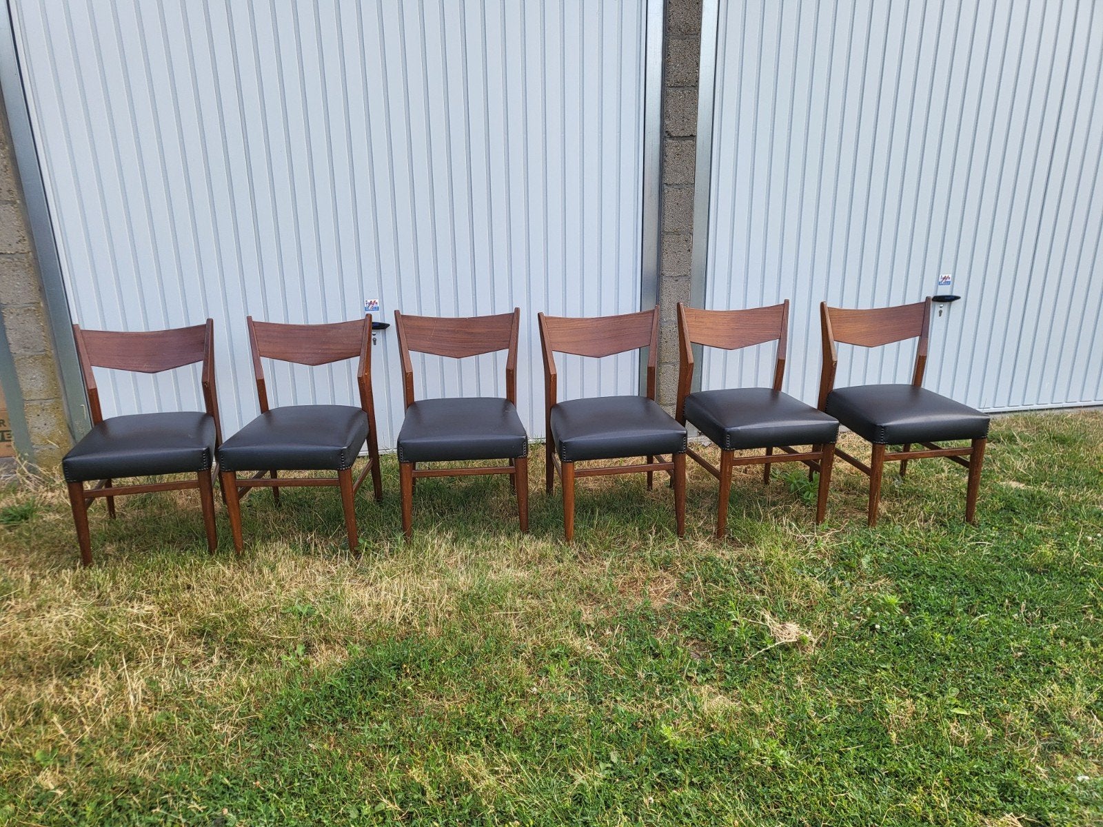 6 chaises de salle à manger vintage, Maison & Meubles, Enlèvement