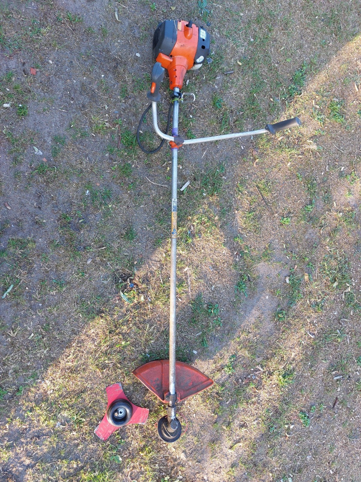 Husqvarna 128R opknappertje, Tuin en Terras, Bosmaaiers, Ophalen, Gebruikt, Benzine, Husqvarna
