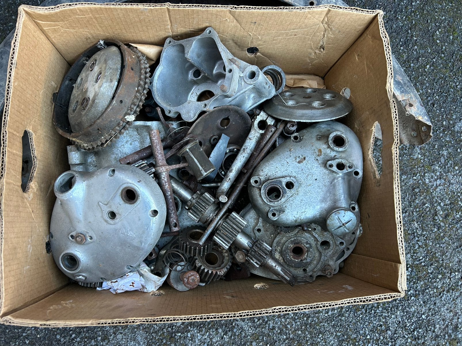 Lot pieces ariel 2 cadre avec papier francais boite etc, Motoren, Motoren | Oldtimers