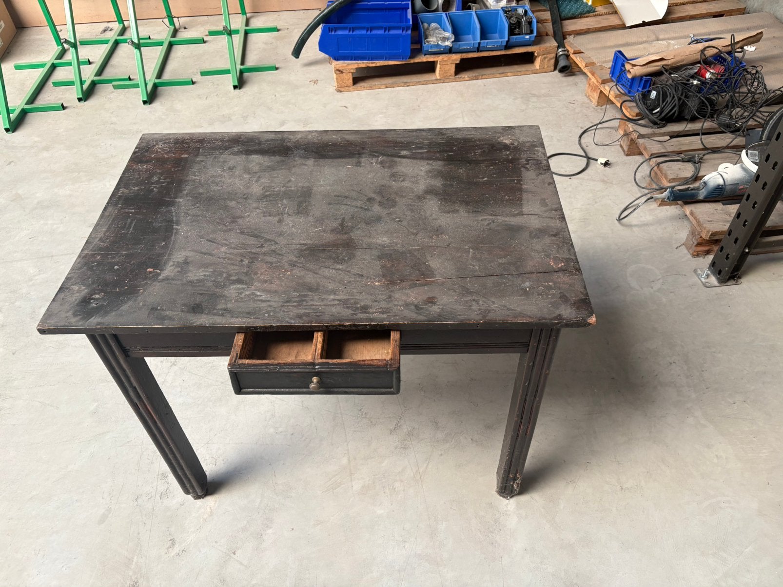 Houten tafel 100x65cm 75 cm hoog, Ophalen, Gebruikt
