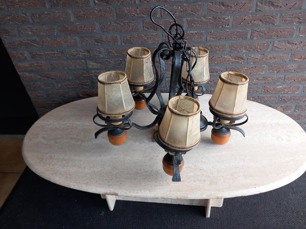 Ijzeren luster jaren 60...55x50cm, Ophalen