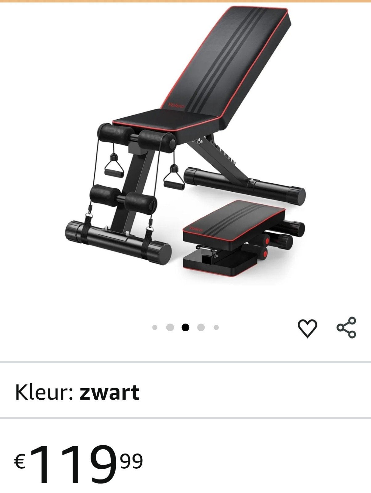YOLEO Inklapbare halterbank, Enlèvement, Neuf