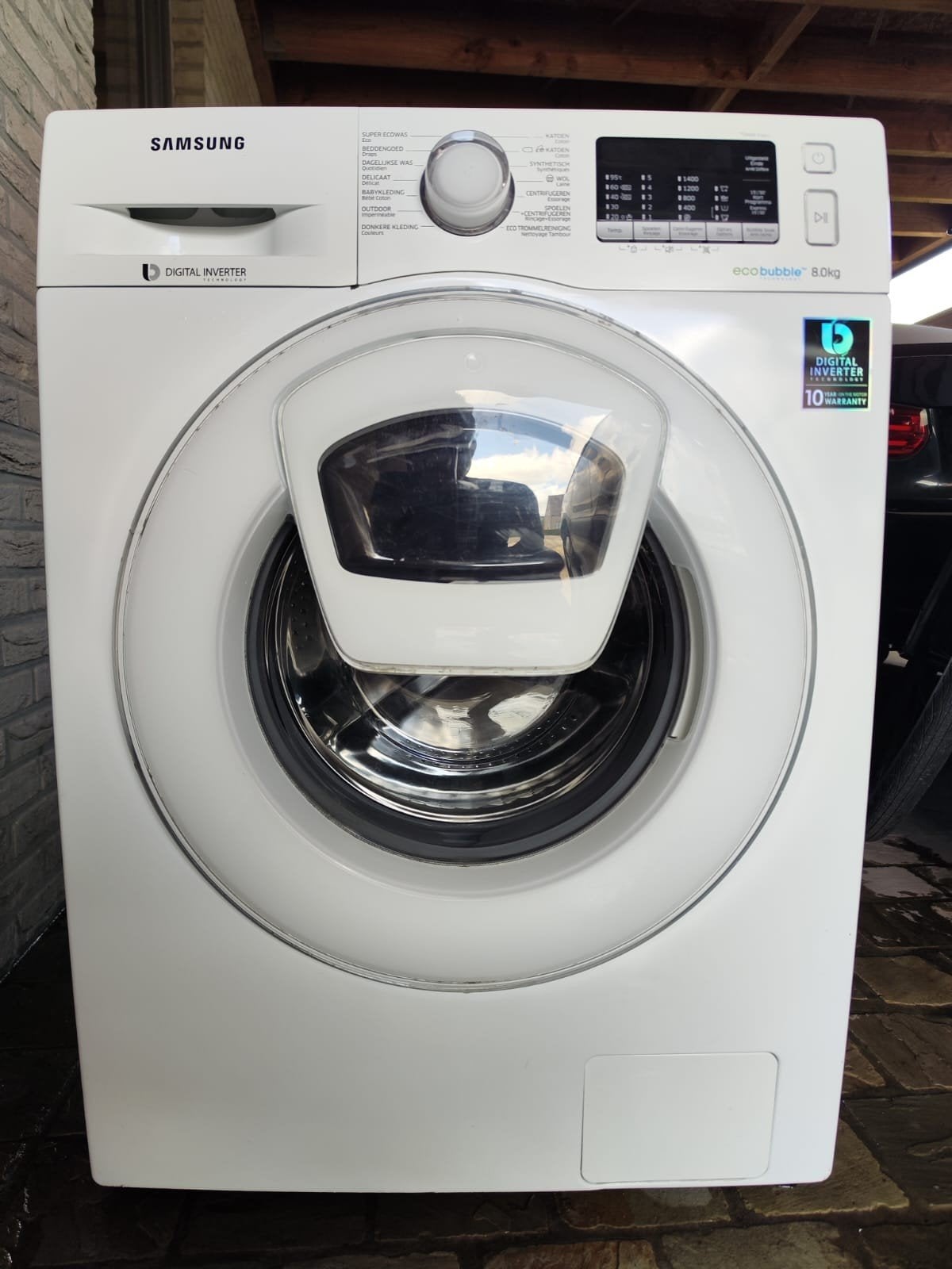 wasmachine Samsung 8kg, Ophalen
