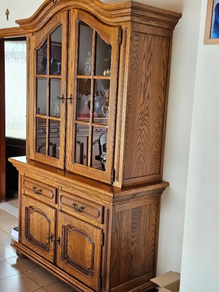 Eetkamer, Ophalen, Zo goed als nieuw, Bruine eik, 4 tot 6 stoelen
