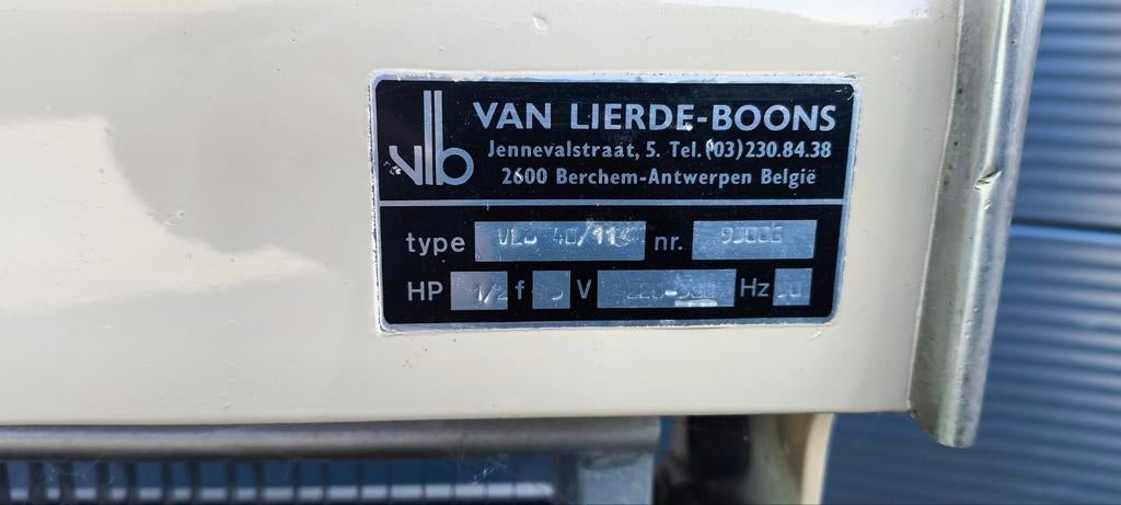 Vlb brood snijmachine 3x230V, Enlèvement