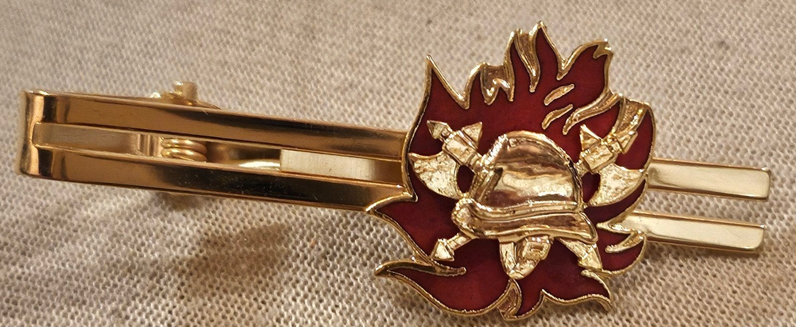 Brandweer dasspeld goud NIEUW, Ophalen of Verzenden