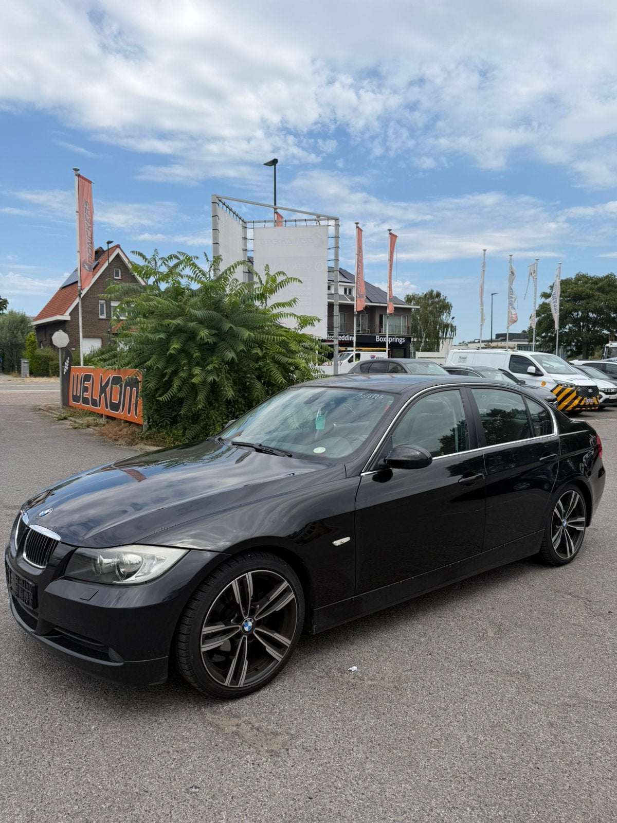 BMW serie 320 i, Auto's, Automaat, Zwart, Zwart, Berline
