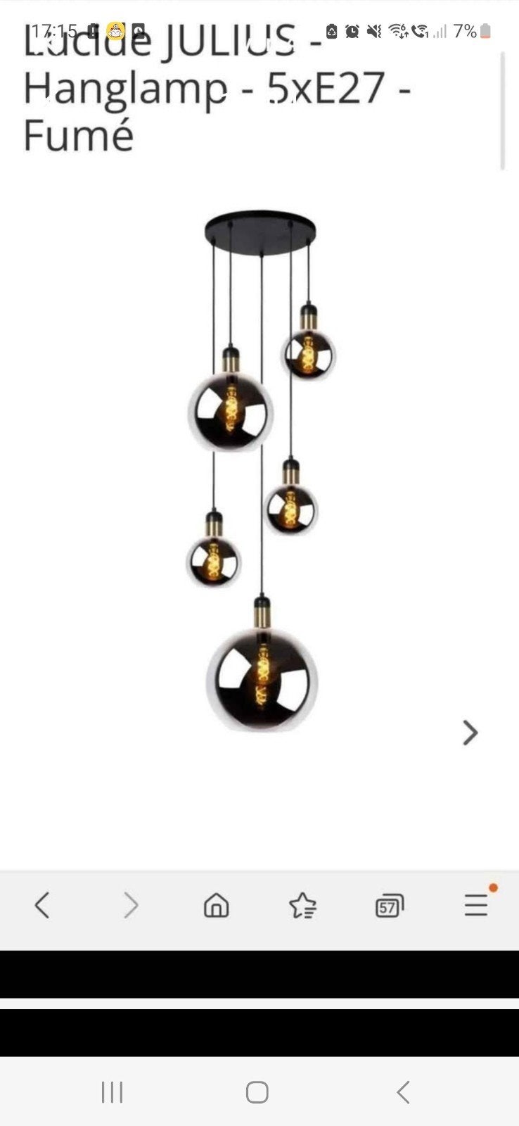 hanglamp, Maison & Meubles, Enlèvement