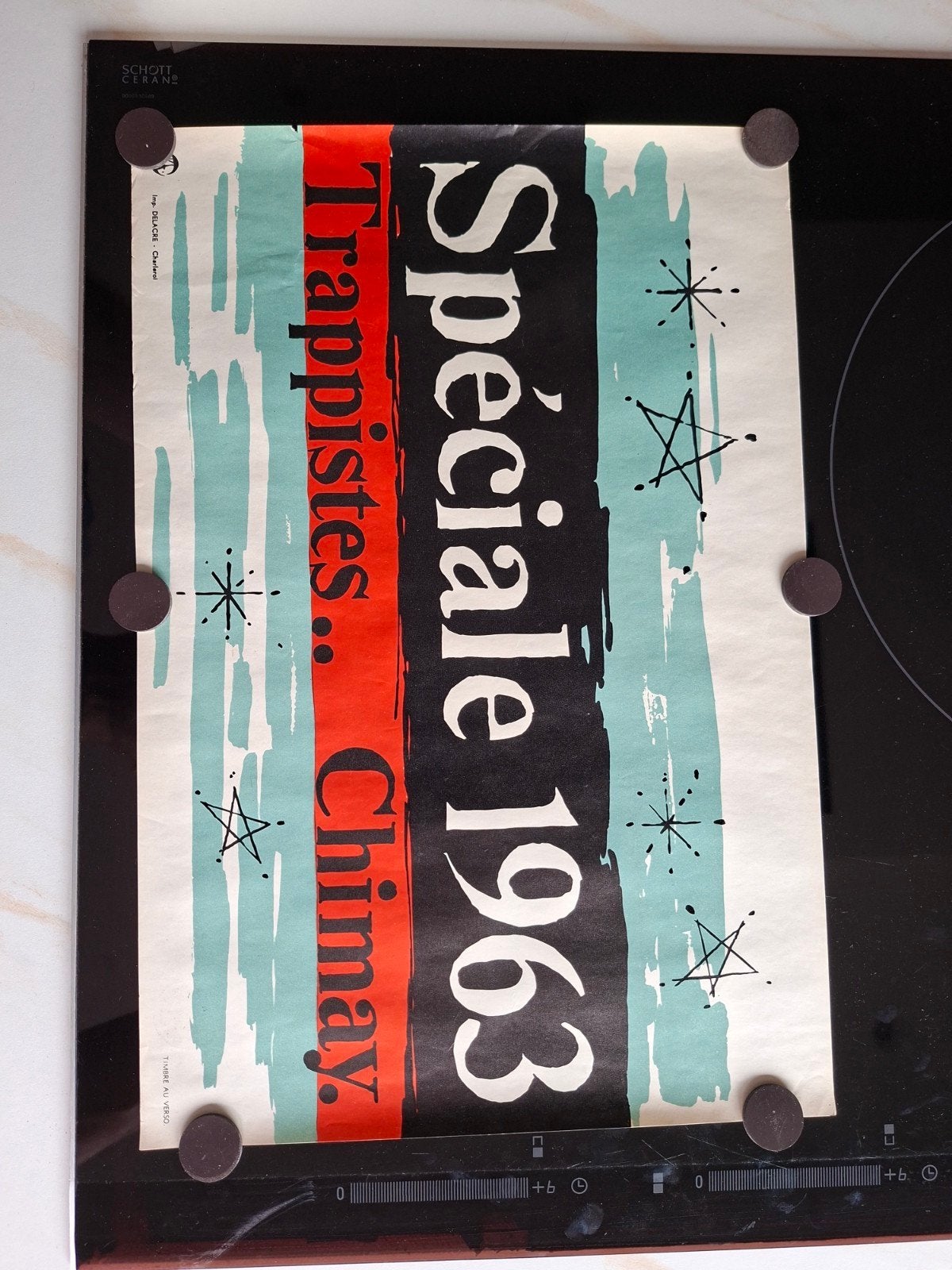 Affiche Chimay 1963 "spéciale ", Collections, Marques de bière, Enlèvement ou Envoi
