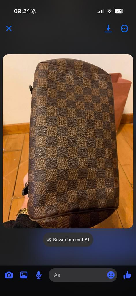 2 tassen Louis vuttion never ful en demier ebene, Ophalen, Gebruikt, Bruin, Overige typen
