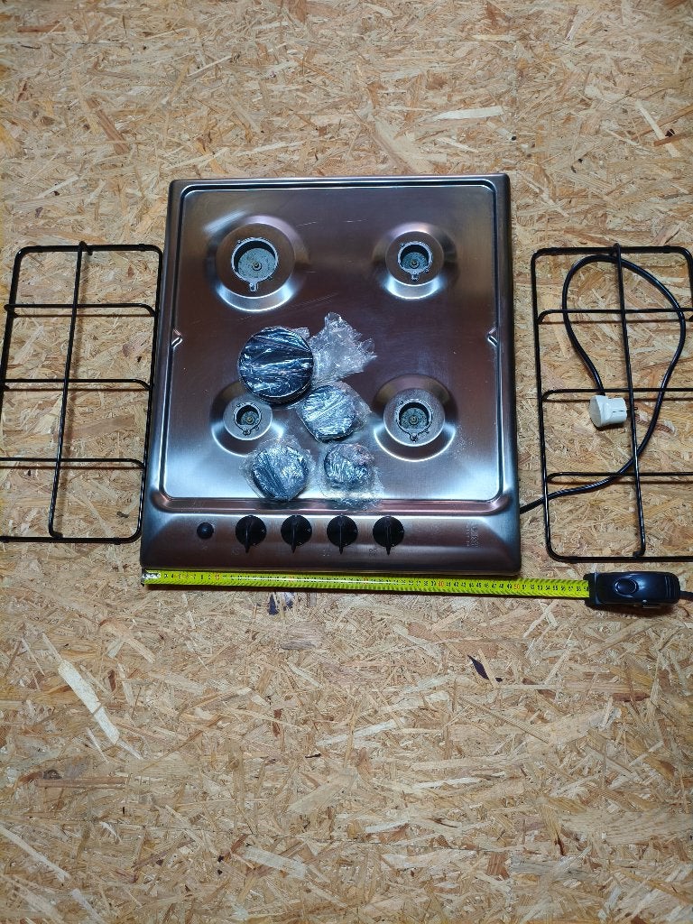 Zanussi Inbouw Gaskookplaat ZGL 63 IX (RVS), Gaz, 4 zones de cuisson, Encastré, Comme neuf