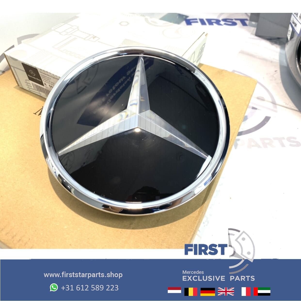 A0008880000 Mercedes AMG STER LOGO GLAS W176 W205 W117 W213, Utilisé, -, -, Enlèvement ou Envoi