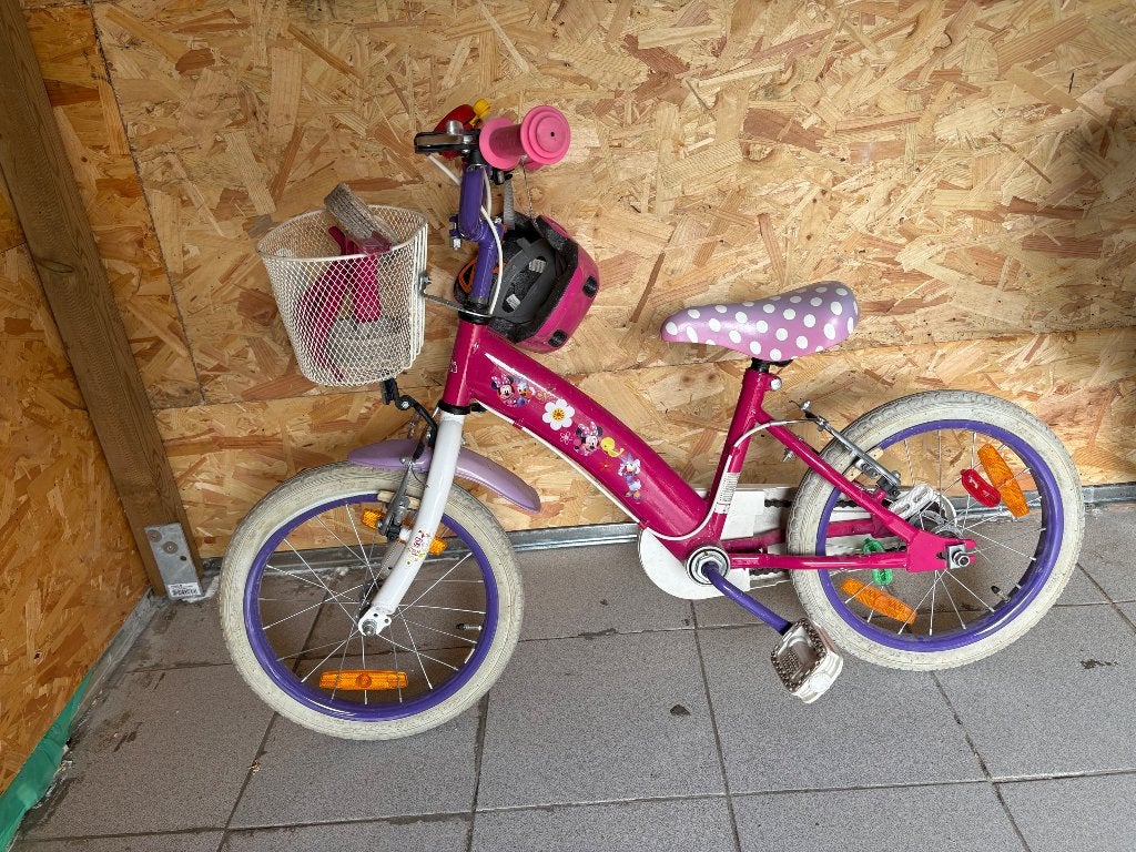 Kinder fiets, Ophalen, Zijwieltjes, Gebruikt, Minder dan 16 inch