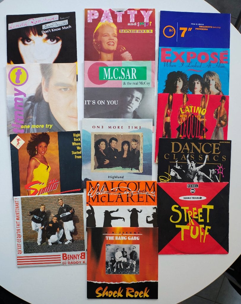 vinyl singles - €1/stuk, CD & DVD, Enlèvement ou Envoi, Utilisé, Dance