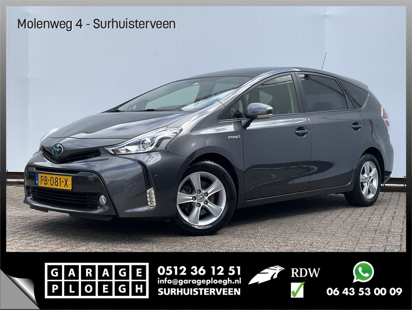 Toyota Prius+ 7-Pers 1.8 Dynamic Automaat Pano JBL HUD Camer, Autos, Argent ou Gris, Achat, Entreprise, Carnet d'entretien