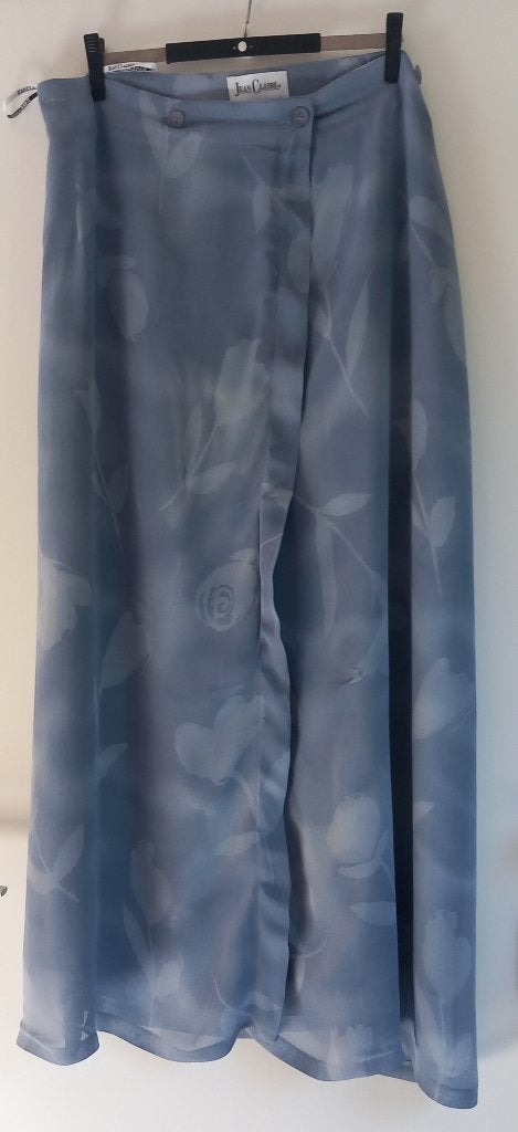 Jean Claire Maxi-wikkelrok bloemmotief –44 –ZGAN–100%Viscose, Kleding | Dames, Rokken, Blauw, Maat 42/44 (L), Ophalen of Verzenden