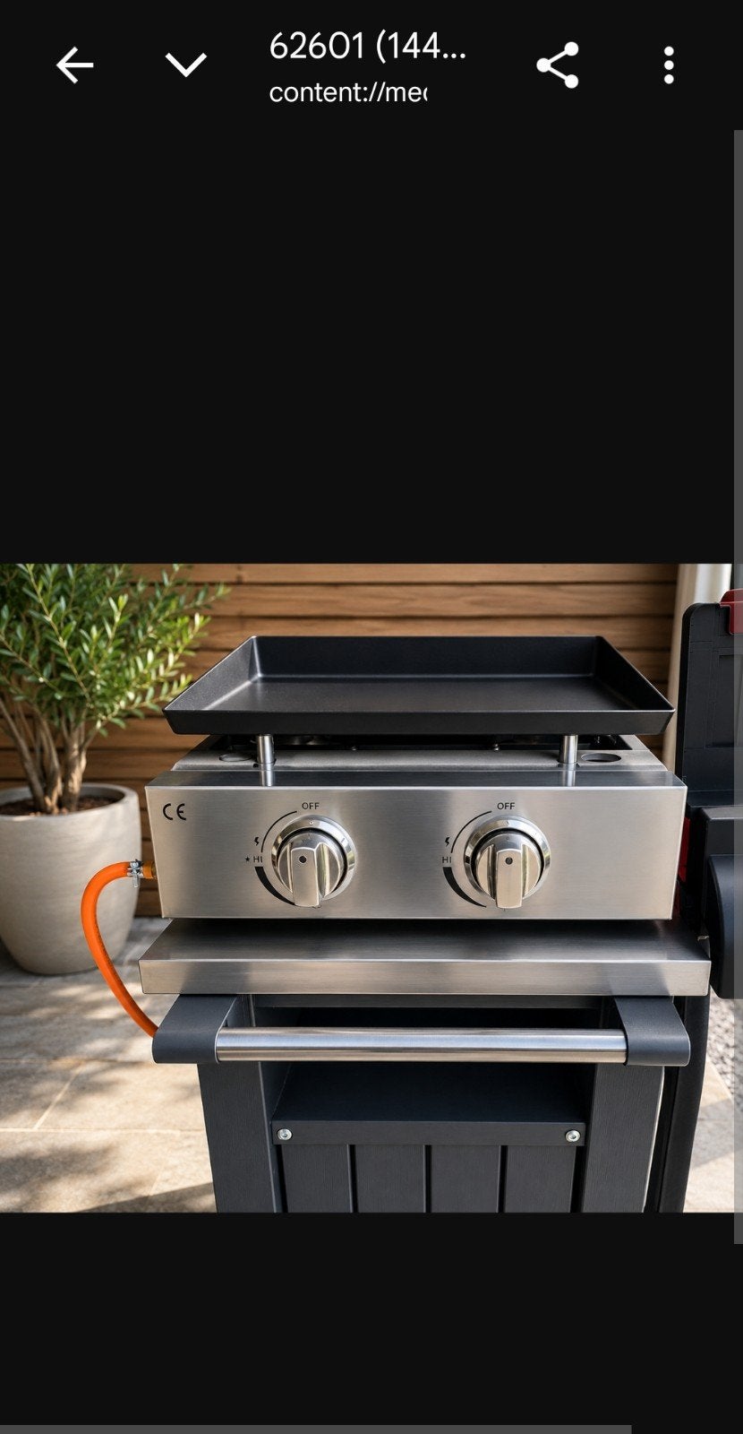 Gas Barbeque, Tuin en Terras, Ophalen, Gebruikt