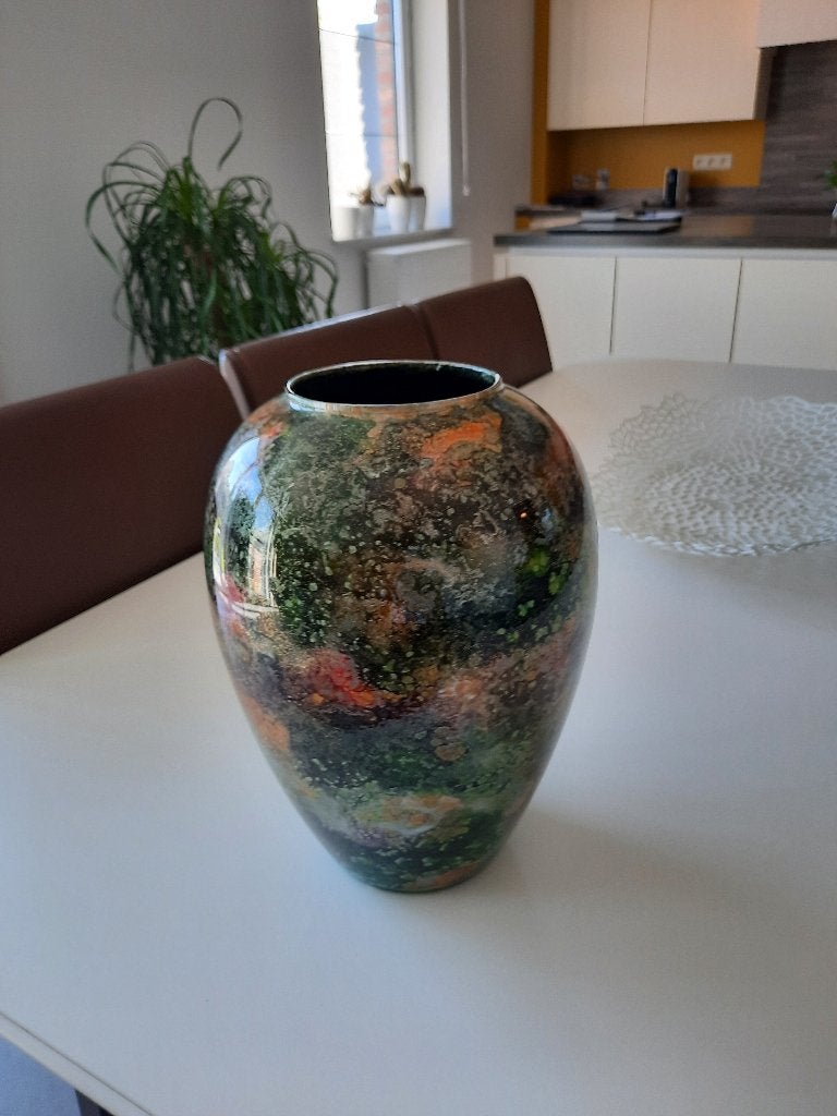 Vase fait main, Huis en Inrichting, Woonaccessoires | Vazen, Ophalen, Aardewerk of Porselein, Zo goed als nieuw, Minder dan 50 cm