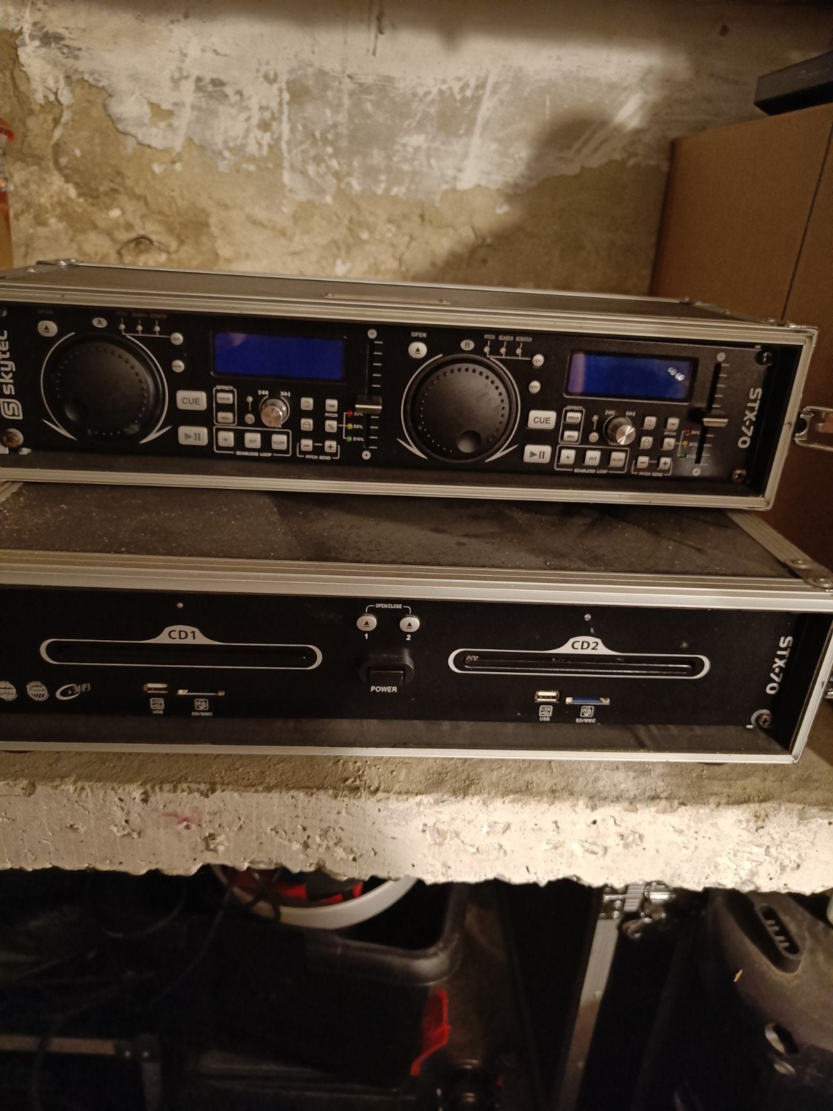 Dubbele cd speler in flightcase, Audio, Tv en Foto, Cd-spelers, Ophalen