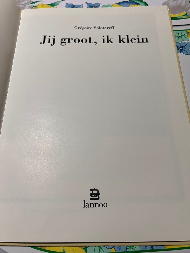 Jij Groot, ik klein - Grégoire Sol, Boeken, Gelezen, Fictie algemeen, Ophalen of Verzenden, Grégoire Sol