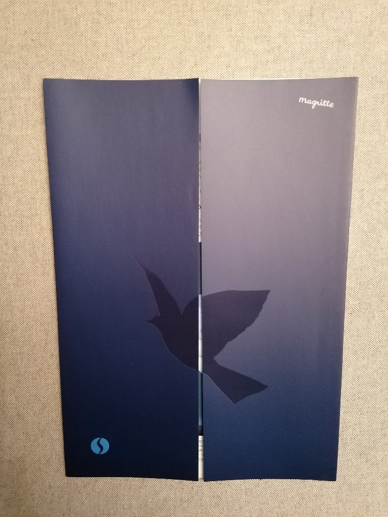 Catalogue ventes Sabena René Magritte L'Oiseau de Ciel 2003, 30 cm, Enlèvement ou Envoi, Tableau/impression, Bleu
