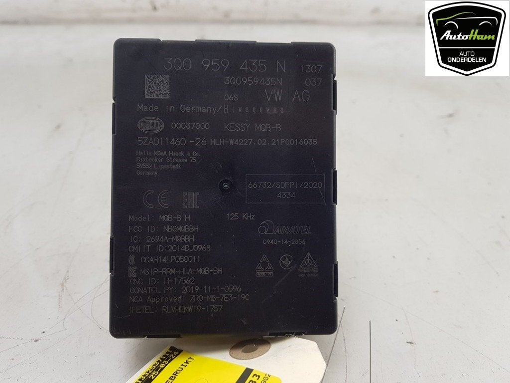 MODULE VÉHICULE SANS CLÉ Seat Arona (KJX) (01-2017/-), Autos : Pièces & Accessoires, Utilisé, Rixbecker Straße 75
59552  Lippstadt, DE