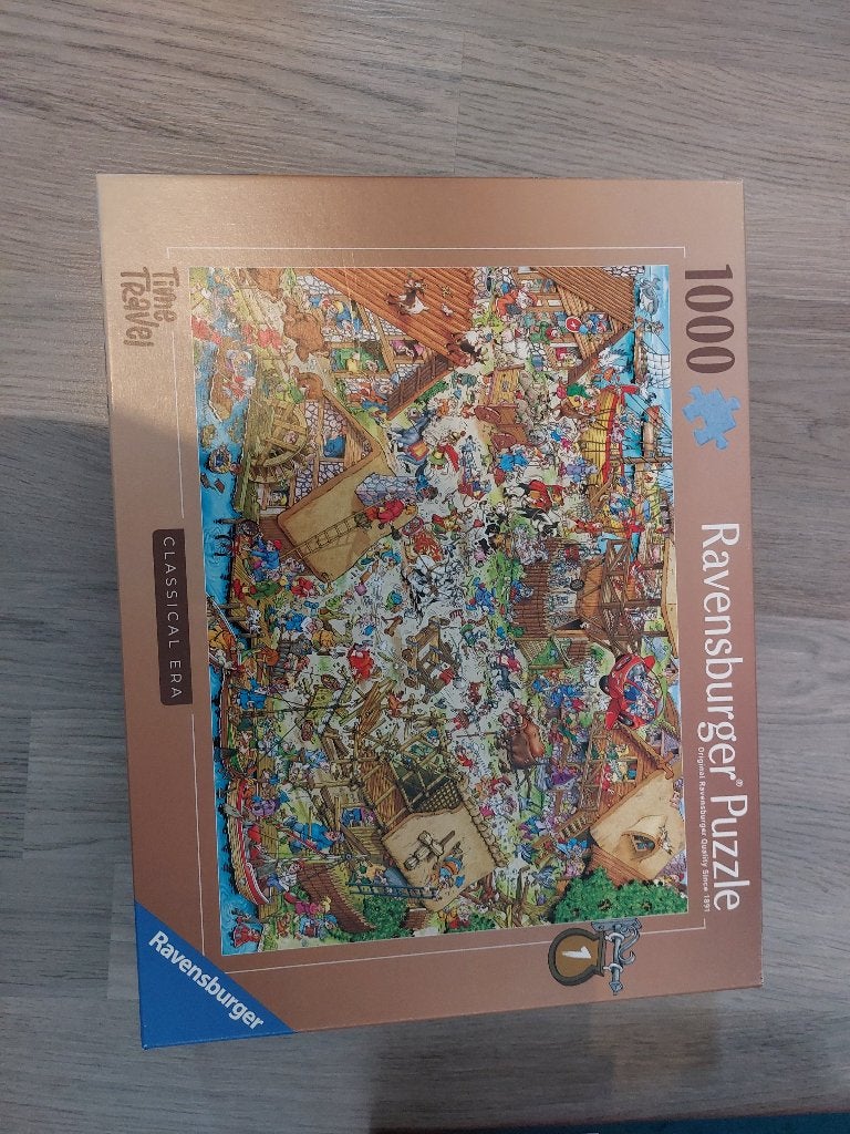 Ravensburger 1000 stuks "Time Travel", Ophalen of Verzenden, Zo goed als nieuw, Legpuzzel