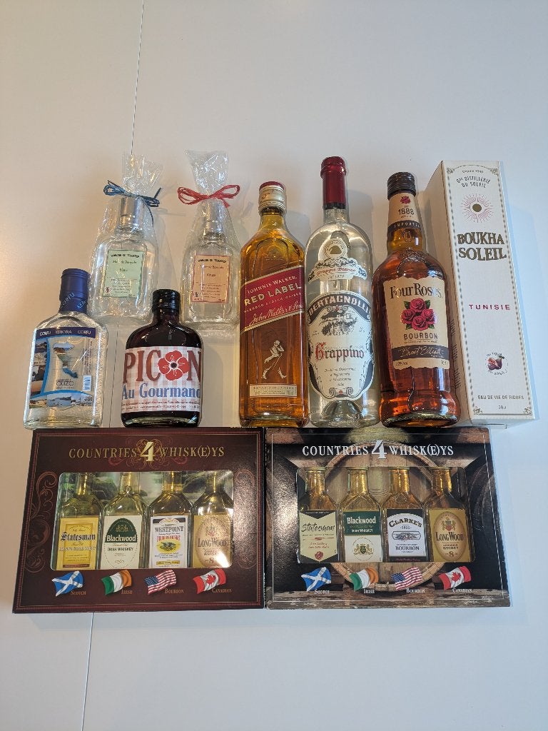 Pakket alcoholische dranken (o.a. whisky, Grappa, Picon), Articles professionnels, Horeca | Food, Boissons, Enlèvement