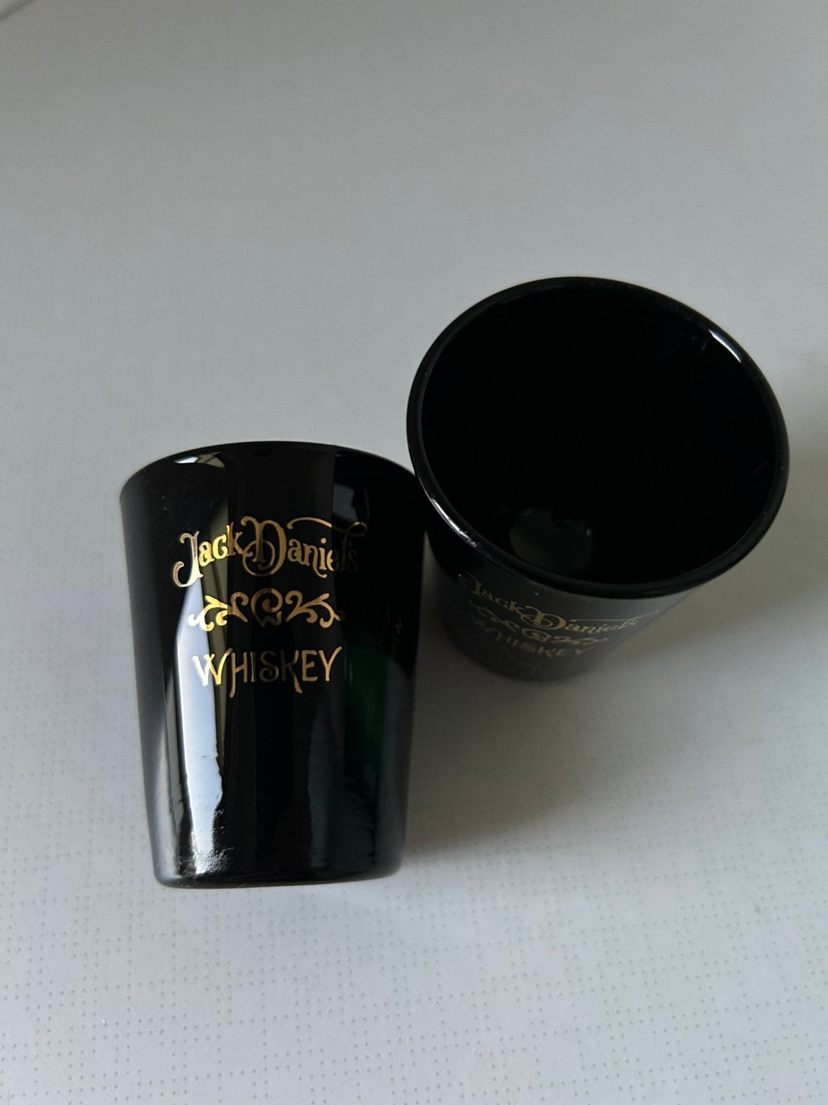Set 2 vintage shot glaasjes Jack Daniel’s Whisky, Ophalen of Verzenden