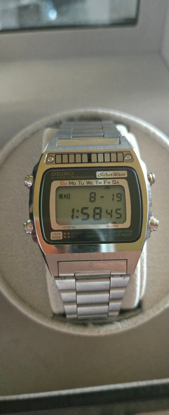 Seiko SilverWave des années 1980., Montre-bracelet, Seiko, Enlèvement ou Envoi, Acier