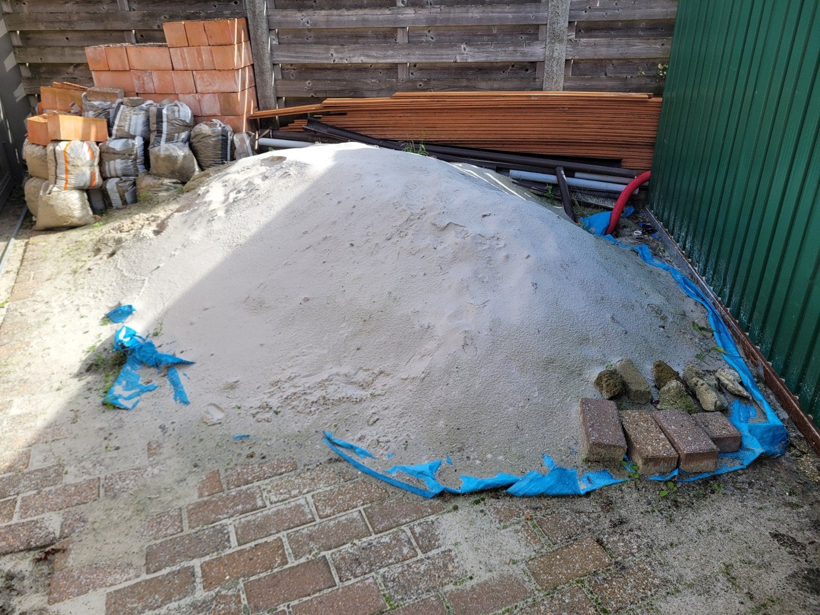 wit zand, Tuin en Terras, Ophalen, Gebruikt, Overige typen