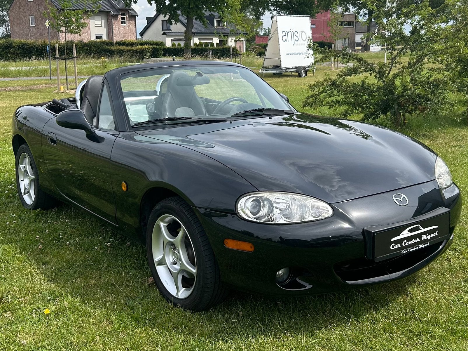 Mazda MX5 NBFL 1.6i// Leder, Auto's, Mazda, Achterwielaandrijving, Zwart, 4 cilinders, Cabriolet