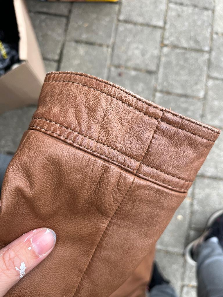 Leren jas Oakwood, Ophalen of Verzenden, Gedragen, Bruin, Oakwood