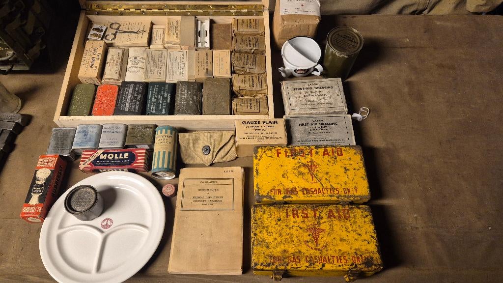 US medical department US MD WW2 Normandy Bastogne, Collections, Envoi, Armée de terre, Autres types
