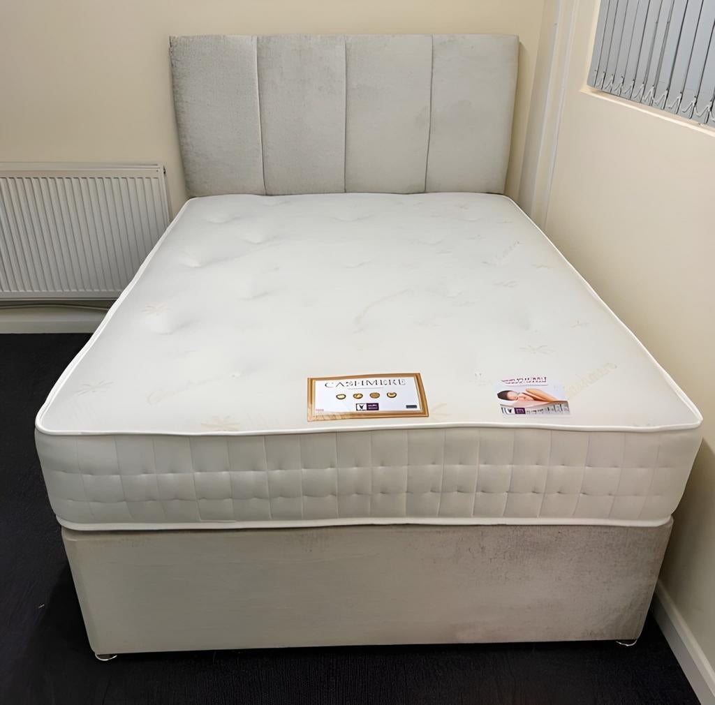 Lit Divan Direct Entrepôt 140x200cm – Matelas Inclus, Livrai, Huis en Inrichting, Slaapkamer | Boxsprings, Nieuw, Twijfelaar, 140 cm
